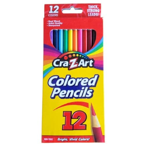 Crayon de 12 Couleurs Non Toxiques CRAZ ART