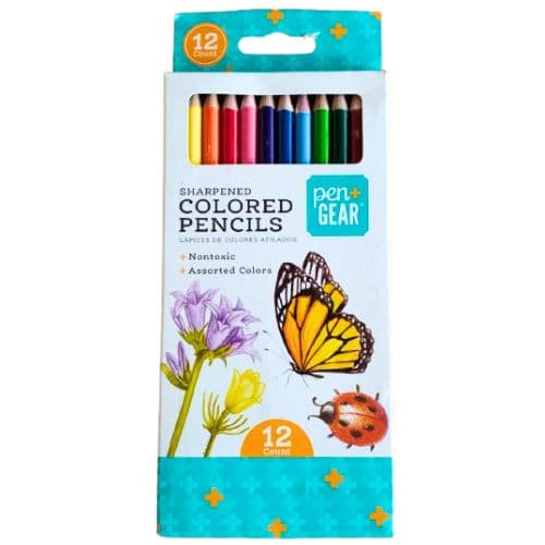 Crayon de 12 Couleurs Non Toxiques PEN+GEAR