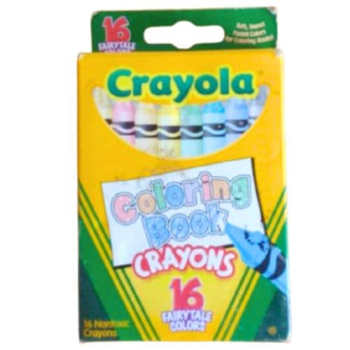 Crayon de 16 Couleurs Non Toxiques CRAYOLA pour Cahier de Coloriage
