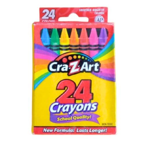 Crayon de 24 Couleurs Non Toxiques CRAZ Art